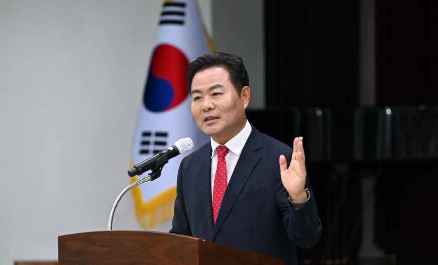 '민선 9기 취임 기자간담회서 7대 시정 비전 제시'